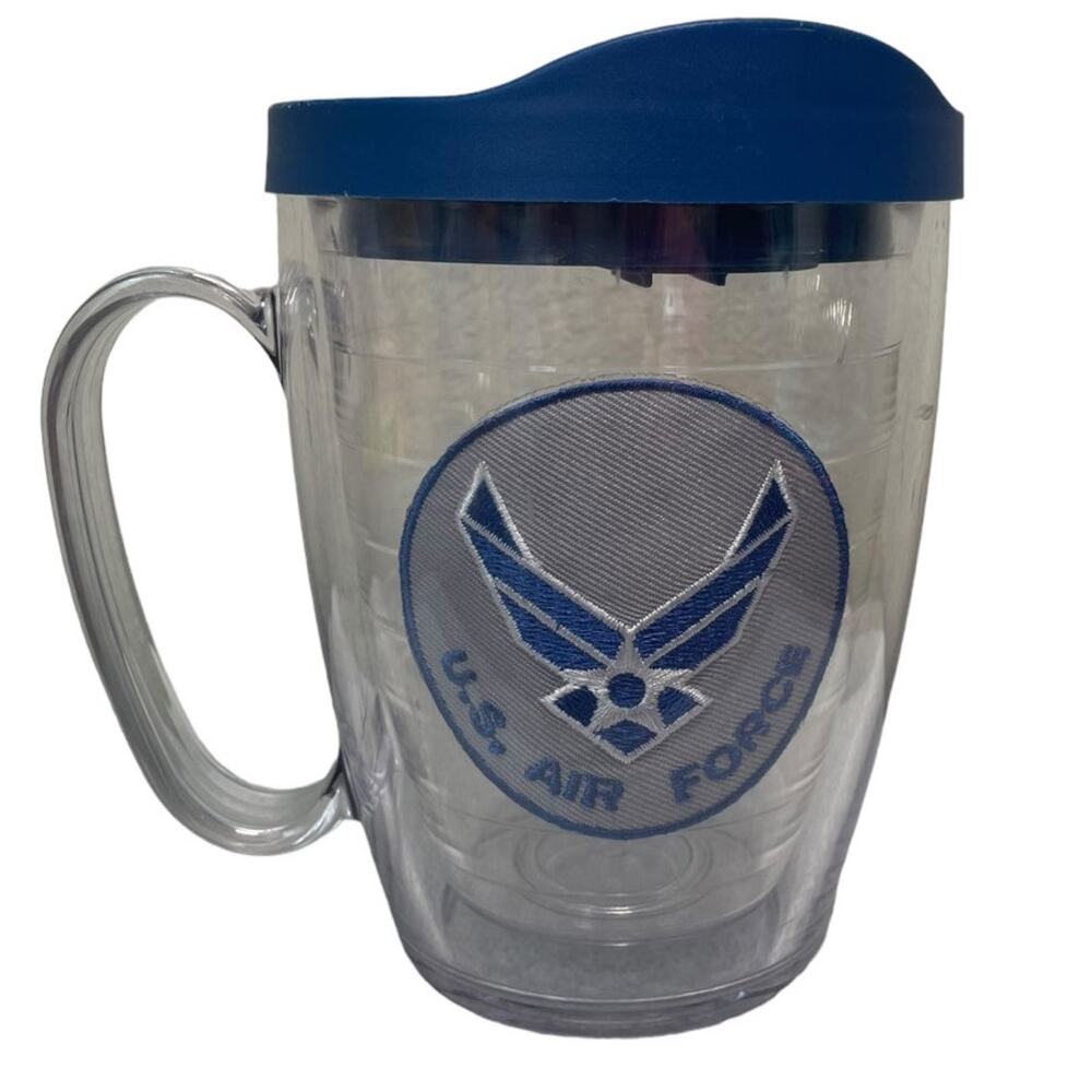 Tervis US Air Force Coffee Tea Mug 24 oz Hot Cold Handle Lidded Military Tumbler
